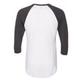 thumbnail image 2 of T-shirt Raglan à Manches Trois-Quarts 5050, 2XL, Blanc, 2 of 2