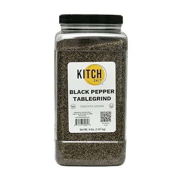 KITCH 24/7 Table Grind Ground Black Pepper, 4 Pound