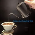 thumbnail image 3 of Easyworkz Gage Gooseneck Pour Over Coffee Kettle 12 oz Stainless Steel Hand Drip Coffee Pot, Black, 3 of 6