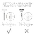 thumbnail image 4 of Safety Razor | Perfect for Everyday Use | Barbershop Quality Close Smooth Shave | Luxury Razor for Men,Matt black, 4 of 6