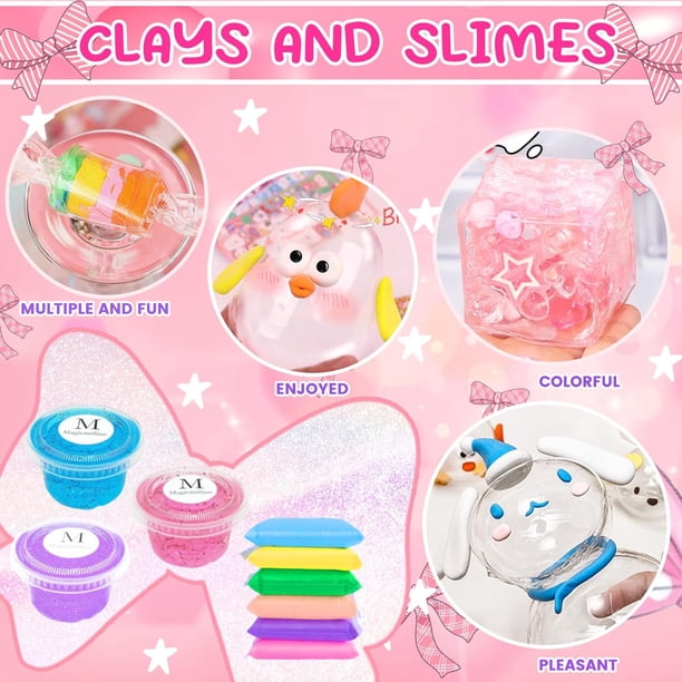 Jimcii Make Your Own Nano Tape Bubble Kit, with Pink Bow Box, Nano