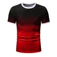 thumbnail image 4 of Ketyyh-chn99 Chandail pour Homme 2024 Mode d'Été Chemise de Plage T-Shirt pour Homme Manche Courte Col Rond Tee Haut T-Shirts Régulier Rouge,3TG, 4 of 4