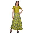 thumbnail image 2 of Moomaya Jupe Longue Imprimée en Rayonne pour Femmes Grande Taille, Jupe Maxi à Taille Nouée, 2 of 6