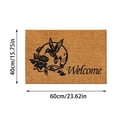 thumbnail image 2 of Catégorie de Produit Tapis Titre de Produit Tapis de Bienvenue Floral Fleur Paillasson en Fibre de Coco Paillasson Coloré de Printemps Tapis de Porte Intérieur Entrée Mignon Décoratif Paillassons Extérieurs Non Tapis de Porte Extérieurs pour Tapis de Porte d'Entrée 16*24, 2 of 5
