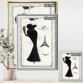 thumbnail image 2 of Elegance Glam Paris Diva I - Fashion Framed Canvas, 2 of 3
