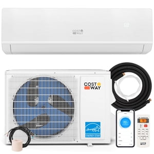 Costway 18000 BTU Mini Séparer Air Conditionneur & Chaudière 25 SEER2 208-230V AC Unité