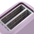 thumbnail image 2 of Mainstays 2-Slice Toaster with 6 Shade Settings and Removable Crumb Tray, Purple, 2 of 8