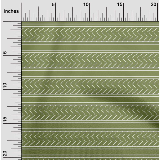 oneOone Tissu en Georgette Viscose à Imprimé Chevron en Blocs Tissu de Couture BTY 42 Pouces de Large