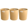thumbnail image 1 of Large Capacity Modern Can For Home Kitchen Living Room And Bathroom Sleek Open Design Easy Disposal 3PCS, 1 of 5