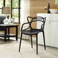 thumbnail image 4 of Modway Fauteuil de Salle à Manger Emmêlé, Noir, 4 of 4