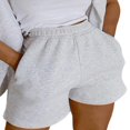 thumbnail image 2 of Shorts Unis pour Femmes Style Décontracté avec Poches en Biais, 2 of 4