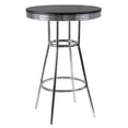 thumbnail image 1 of Winsome Summit Round Pub Table, Black & Chrome - 93030, 1 of 8