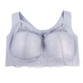thumbnail image 2 of RKSTN Women's Plus Size Bra Unadjustable Sports Extra-Elastic Breathable Lace Trim Bra, 2 of 3