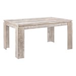 Monarch Specialties Dining Table, 60" Rectangular, Kitchen, Dining Room, Laminate, Beige, Contemporary, Modern