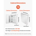thumbnail image 2 of VEVOR Lighted Medicine Cabinet with Magnifying Mirror 24x32" Recessed Wall Mount, 2 of 9