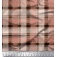 thumbnail image 1 of Soimoi Silk Fabric Gingham Check Print Fabric by The Yard 42 Inch Wide, 1 of 5