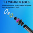 thumbnail image 3 of Endoscope Industriel 8Mm avec Lumières LED Réglables, Caméra d'Inspection HD IP68 Flexible, 1,3 Million de Pixels et Interface Dédiée, pour Canalisation Murale Domestique Tuyau de Vidange Plomberie, 3 of 5