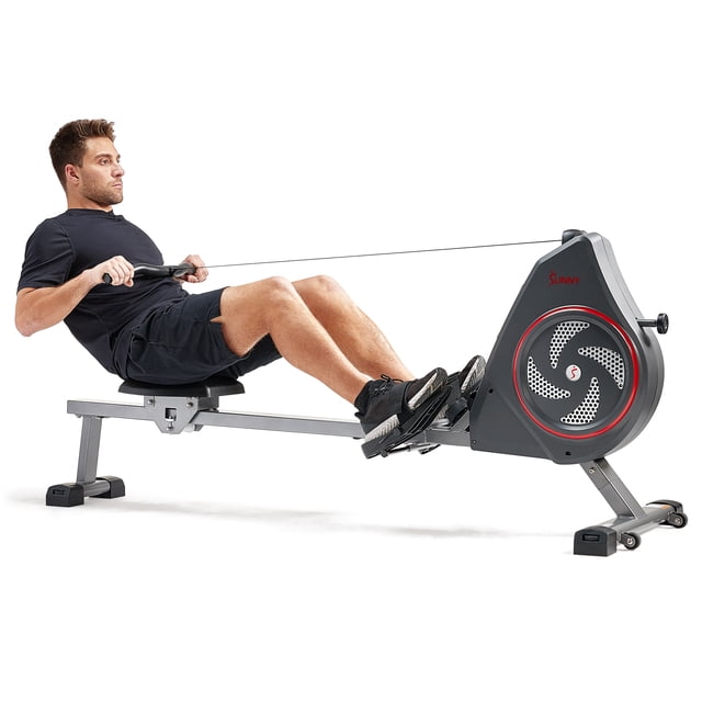 Sunny Health & Fitness Air+ Magnetic Rowing Machine with Exclusive SunnyFit® App and Smart Bluetooth Connectivity - SF-RW520008
