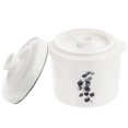 thumbnail image 1 of Shisuyan 1Pc Ceramic Stew Pot Double Handles and Covers Soup Bowl Double Handles Bowl, 1 of 9