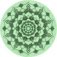 thumbnail image 1 of Ahgly Tapis d'Intérieur Lavable en Machine Carré Vert Menthe, 3 Pieds Carré, 1 of 7