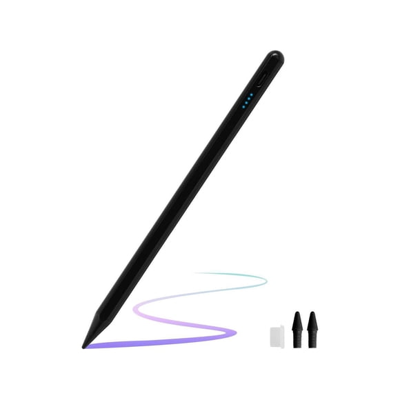 Stylet pour iPad avec Rejet de la Paume - Apple Pencil pour iPad 10/9e Gén., Compatible avec iPad Pro 11 et 12,9 Po, iPad Mini 6e/5e, iPad Air 3/4/5, iPad 6/7/8e Gén. - Parfait pour Écrire et Dessiner