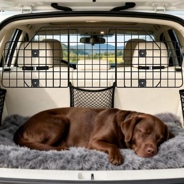 Urban Deco Dog Car Barriers,Dog Barrier for SUV,Vehicles,Dividers,Pet Barriers Heavy Duty Wire Adjustable Dog Barrier with Front Seat Mesh Pet Barrier Net Organizer