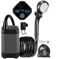 thumbnail image 1 of Quinlirra Liquidation Pompe de Douche Portable Rechargeable pour Camping Extérieur avec Batterie 6000mAh Affichage LED Débit d'Eau Réglable Filtre Multifonction pour Camping Randonnée Voyage à la Plage Nettoyage des Animaux, 1 of 1