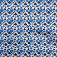thumbnail image 1 of oneOone Polyester Spandex Medium Blue Fabric Poker Card Sewing Material Print Fabric By The Yard 56 Inch Wide, 1 of 4
