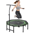 thumbnail image 2 of Soozier Mini-Trampoline Silencieux de 48 Pouces avec Guidon et Barre Réglables Vert, 2 of 10