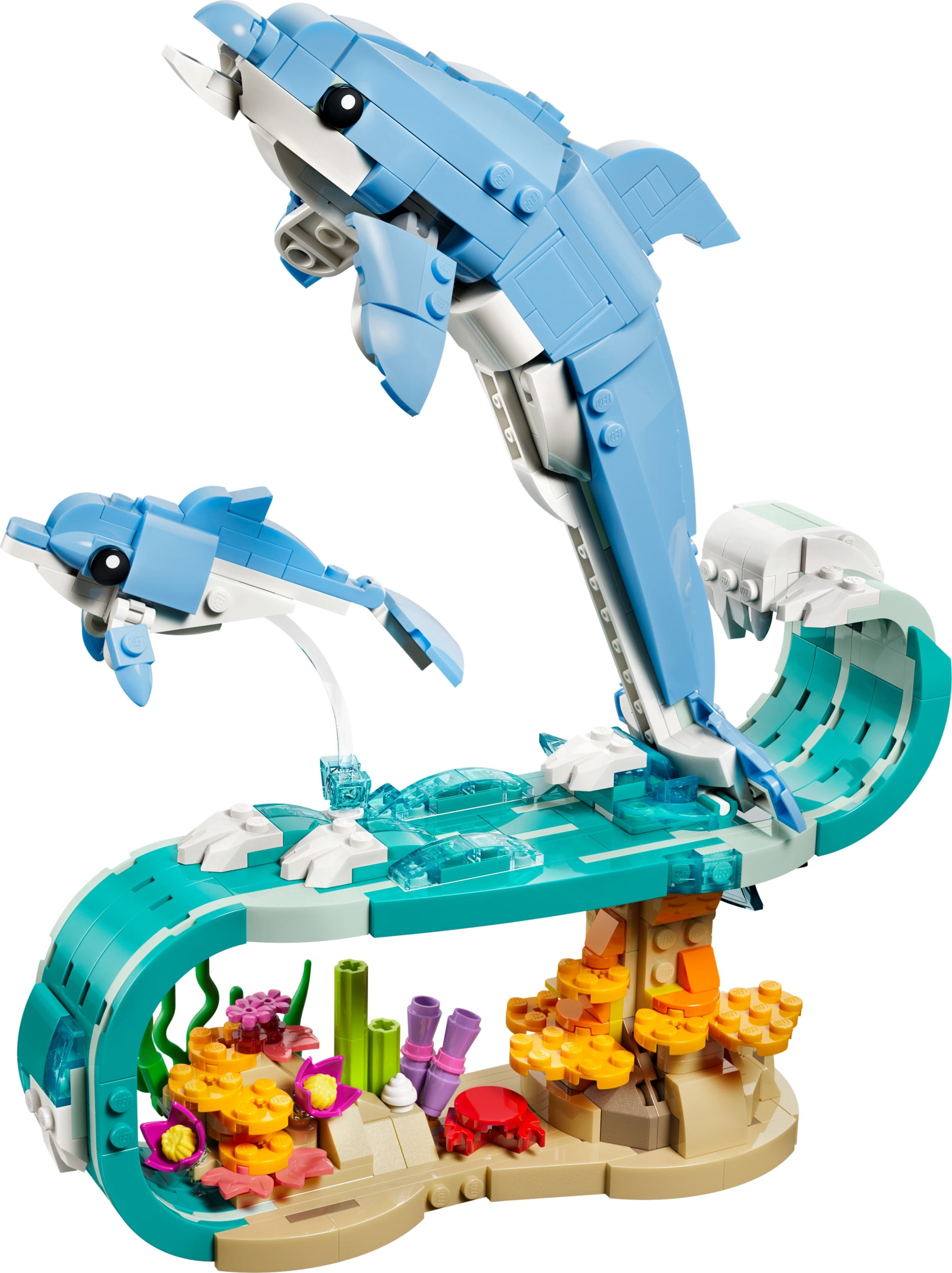 LEGO Creator 3 en 1 Les Animaux Marins : Les Magnifiques Dauphins 31385