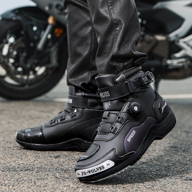バイク JG-WOLVES J-SPEED バイク用ブーツ ホワイト/ブラック27cm