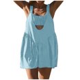 thumbnail image 1 of cfhntfmh Tennis Rompers for Women Summer Trendy Sleeveless Front Keyhole Workout Jumpsuits Athletic Backless Training Outfits, 1 of 7