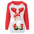 thumbnail image 3 of 2023 Chandails de Noël pour Femmes en Liquidation Mode Chandail de Noël Imprimé Blouse à Manches Longues Col Rond Chandail Décontracté Hauts Chandails, 3 of 4