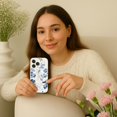 thumbnail image 3 of Caseco Mag-SafeiPhone 15 Blue Pattern Clear Case, 3 of 5