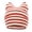 Hot Pink, variant on JMYHOAM Winter Beanie Hat Striped Ears Steamed Shaped Bread Knitting Hat Children's Winter Thickened Ear Protection Wool Hat Hat