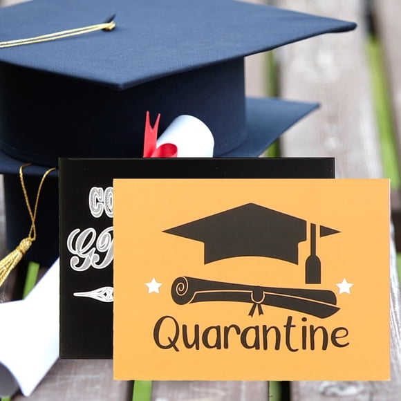 WRITWAA 1Set Graduation Congratulations Card Assorted Colors Paper Greeting for Party Wishes