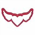 thumbnail image 3 of CookieCutterCom Brand Heart with Wings Cookie Cutter 5.5 Inch - Plastic 3D Cookie Cutter, Made in USA, 3 of 3