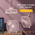 thumbnail image 3 of Yhmxh Fan-Desk Fan Portable Fan Box Fan Mini Fan Dormitory Desktop Portable Silent Small Fan USB Multifunctional Fan Small fan, 3 of 5