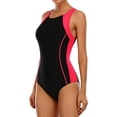 thumbnail image 4 of Charmo Women's Sports One Piece Swimsuit Racerback Boyleg Swimwear, 4 of 7