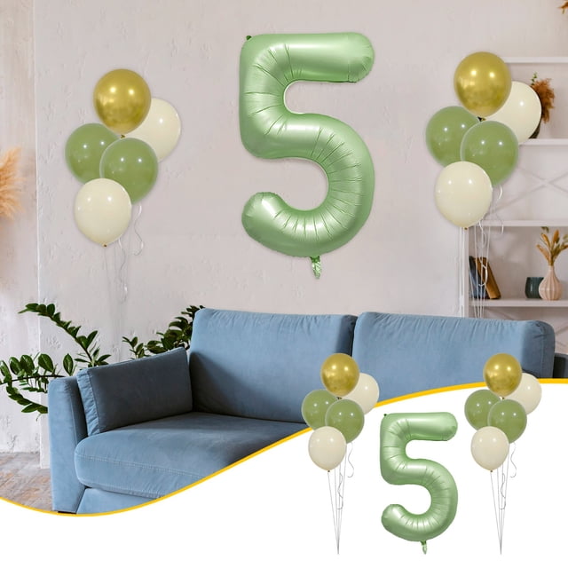 Set Aluminum Film Digital Scene Decoration Holiday Decoration Birthday Party
