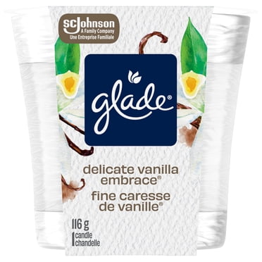 Glade® Scented Candle Air Freshener, Delicate Vanilla Embrace