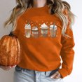 thumbnail image 1 of Mode Chandails à Capuchon pour Femmes 2023 Halloween Mode Décontractée Aguichant Imprimée Manches Longues Col Rond Chandail Blouse Hauts Chandails en Molleton Sans Capuche 50 % de Réduction Liquidation Costumes Halloween/noël, 1 of 1