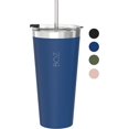 thumbnail image 1 of BOZ Gobelet en Acier Inoxydable avec Paille (22oz) Sans BPA, Isolation à Double Paroi sous Vide (Bleu), 1 of 4