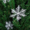 thumbnail image 3 of Frosted Snowflake String Lights Decor 3-Pack Hanging Crystal Tree Pendant Winter Wedding Party Indoor Outdoor Decoration, 3 of 9