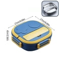 thumbnail image 2 of RKSTN Bento Box Outdoor Tableware 304 Portable Stainless Steel Lunch Box Dinner Children's Robot Shaped Lunch Box With Portable Two Spaces Bento Box, 2 of 2