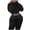 Black, variant on Fgnfyis Women's Fashion Outfits for Women Tracksuit Hoodies Sweatshirt and Sweatpants Casual Sports 2 Piece Set Sweatsuits Sets for Women 2 Pieces Women's Trousers Suit Black M