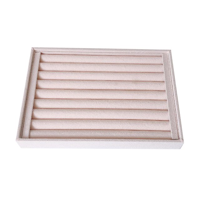 Velvet Jewelry Display Storage Tray Holder Box, Drawer Insert Organizer for Girls Women, Lightweight Style 05