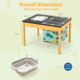 thumbnail image 2 of Costway Table d'Activités 3-en-1 pour Enfants avec Bac à Eau Pliable Sac de Rangement Grande Capacité, 2 of 10