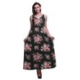 thumbnail image 1 of Bimba Robe Longue Décontractée pour Femme en Rayonne à Bretelles Spaghetti, Maxi d'Été, Robe Soleil - Moyen, 1 of 5