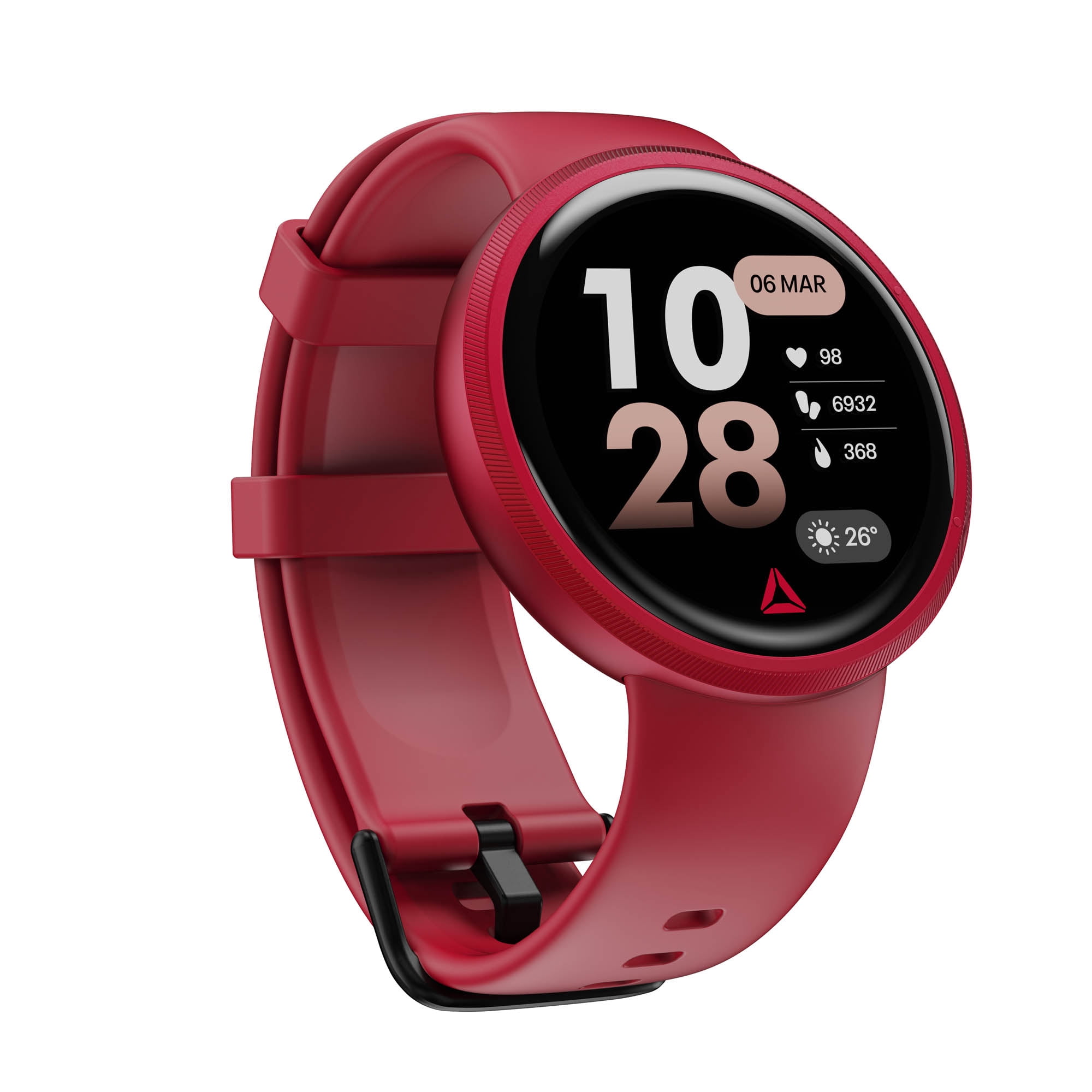 Montre connectée Reebok Rush DELTA fitness, A-GPS, fréquence cardiaque et SpO₂, écran LCD de 1,39", plus de 80 modes sportifs, autonomie de 10 jours, étanche IP68, compatible Android et iOS